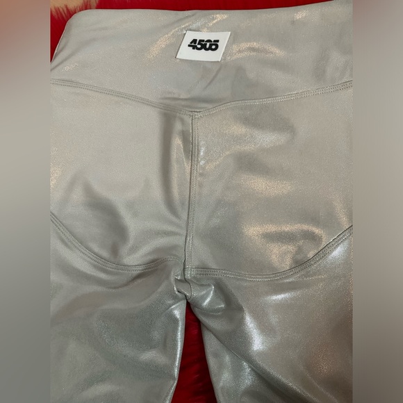 🛑🛑🛑ASOS METALLIC LEGGINGS (made small) - Picture 7 of 7